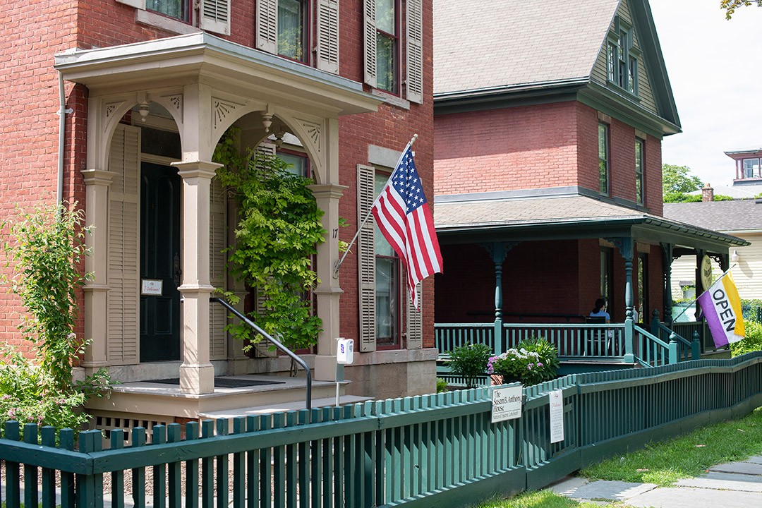 A photo of the Susan B. Anthony Museum & House.
