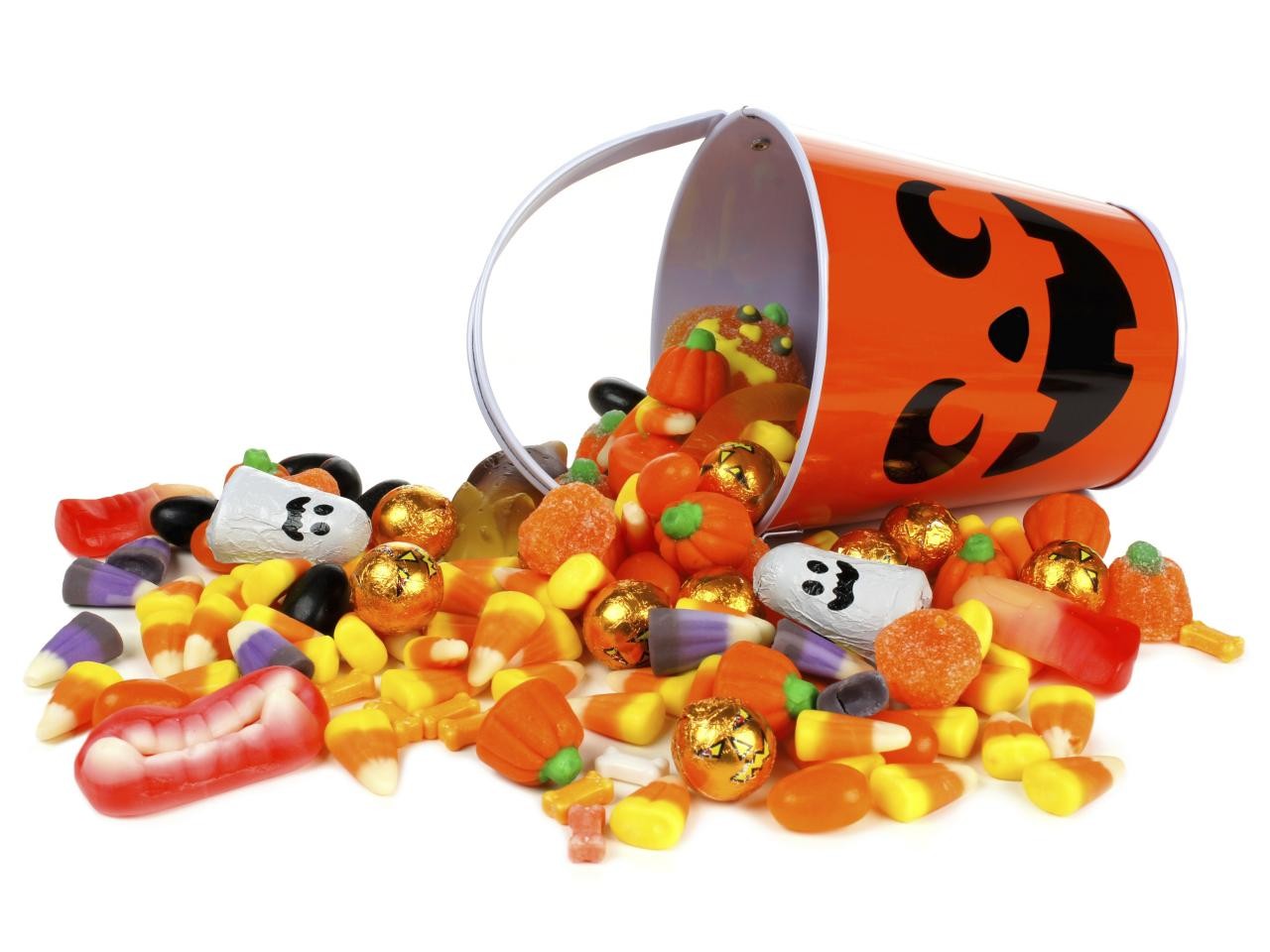 Bucket of Halloween candy