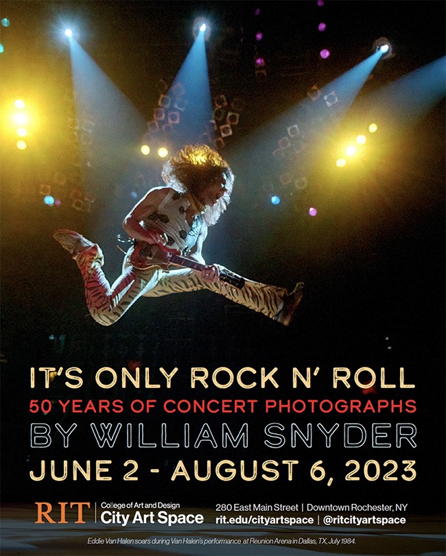An ad featuring a photo of Eddie Van Halen.