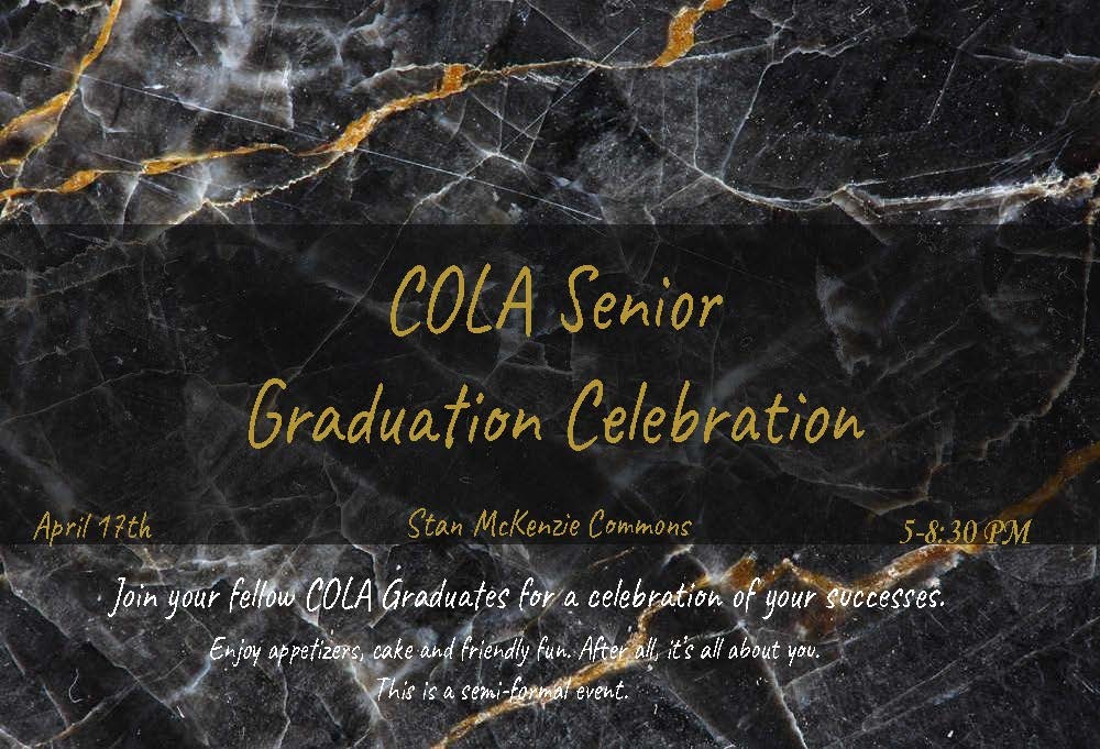 Flyer for COLA Graduation Celebration