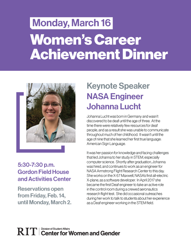 Center for Women and Gender dinner