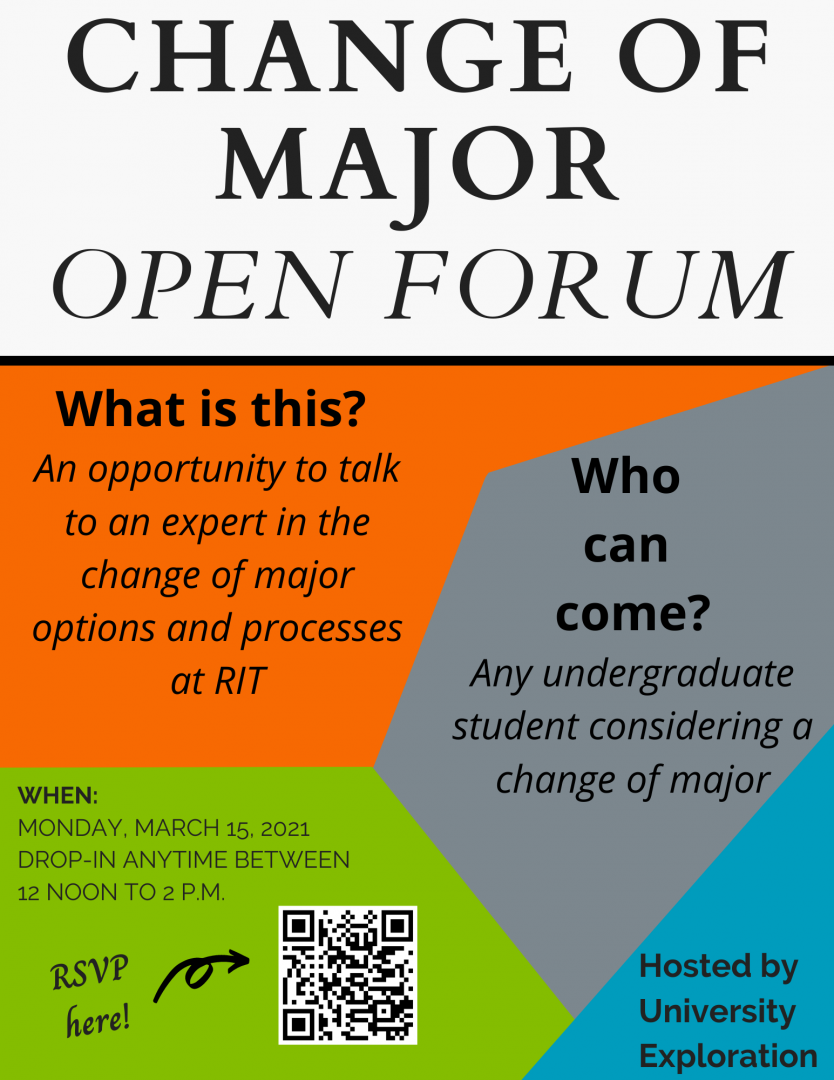 Change of Major Open Forum