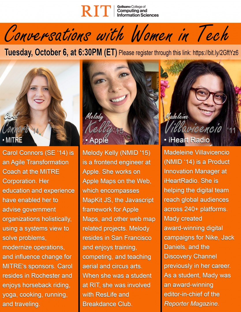Golisano College presents "Conversations with Women in Tech"