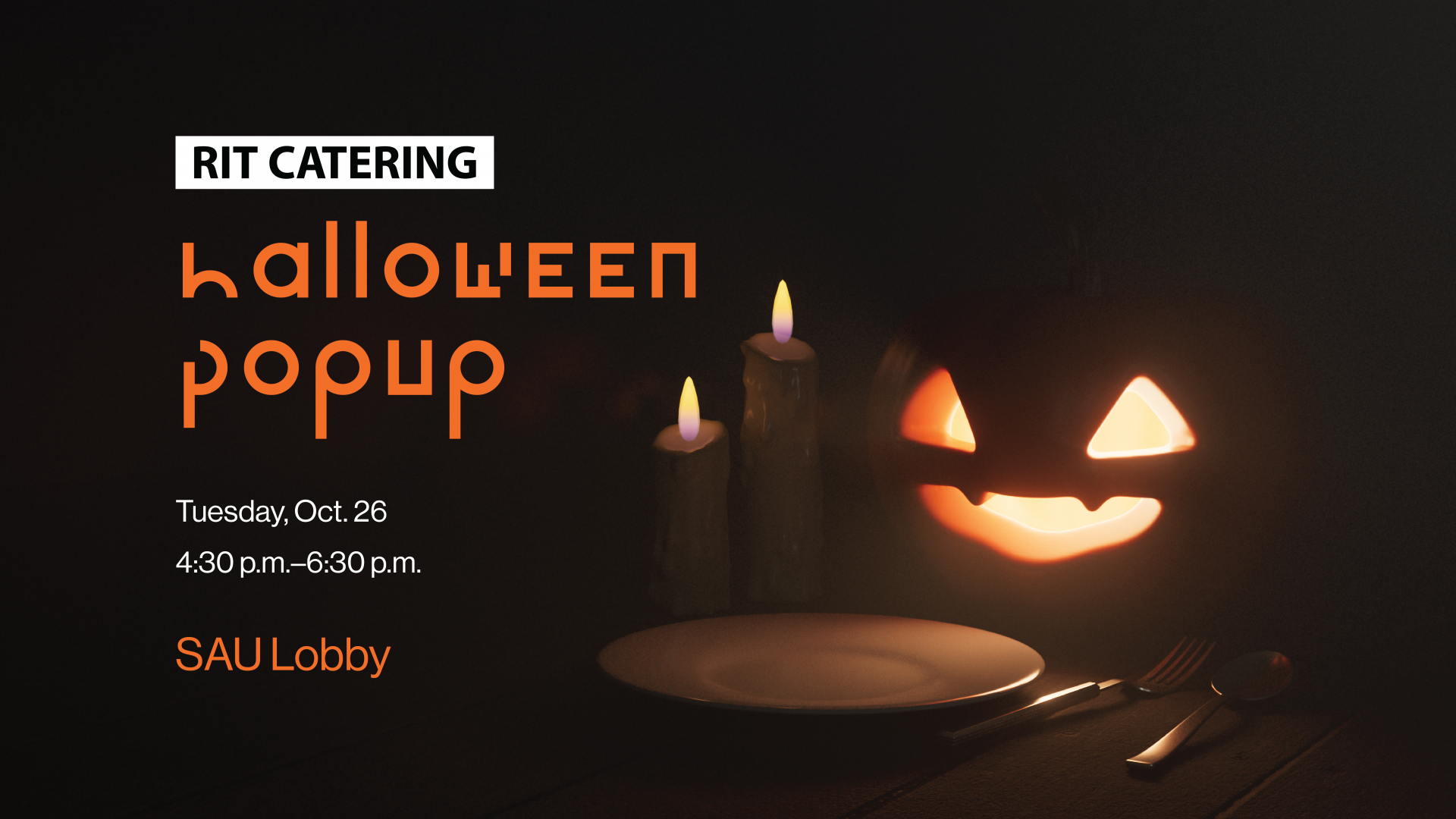 RIT Catering Halloween pop-up