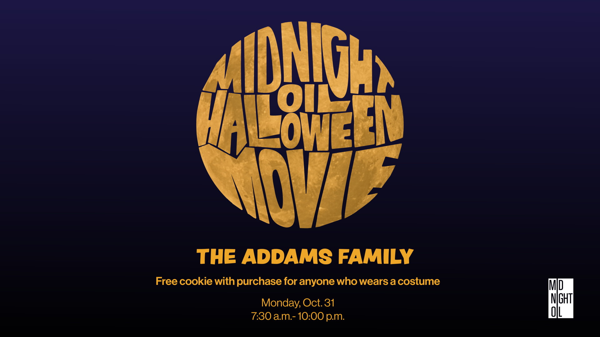 Midnight Oil Halloween Movie: Addams Family