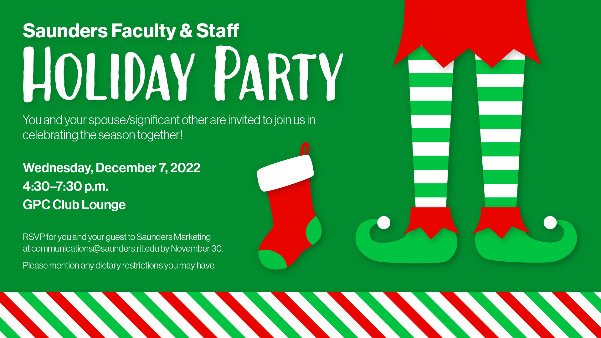 Saunders Faculty and Staff Holiday Party