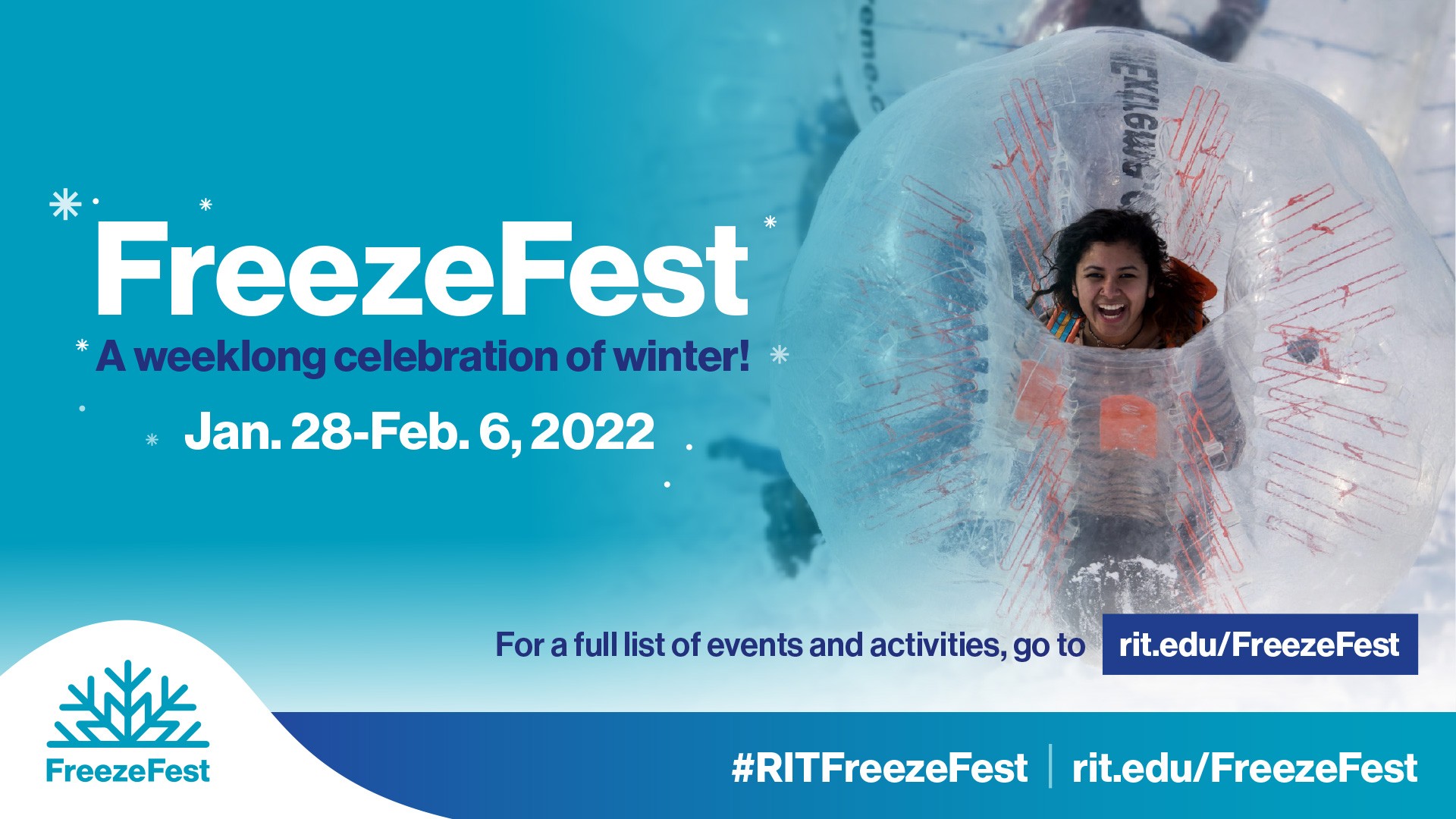 FreezeFest participant playing bubble soccer