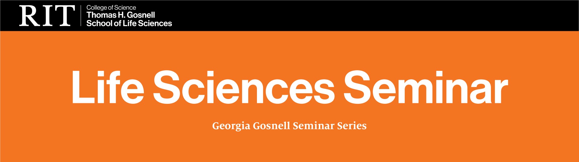 Life Sciences  Seminar Banner