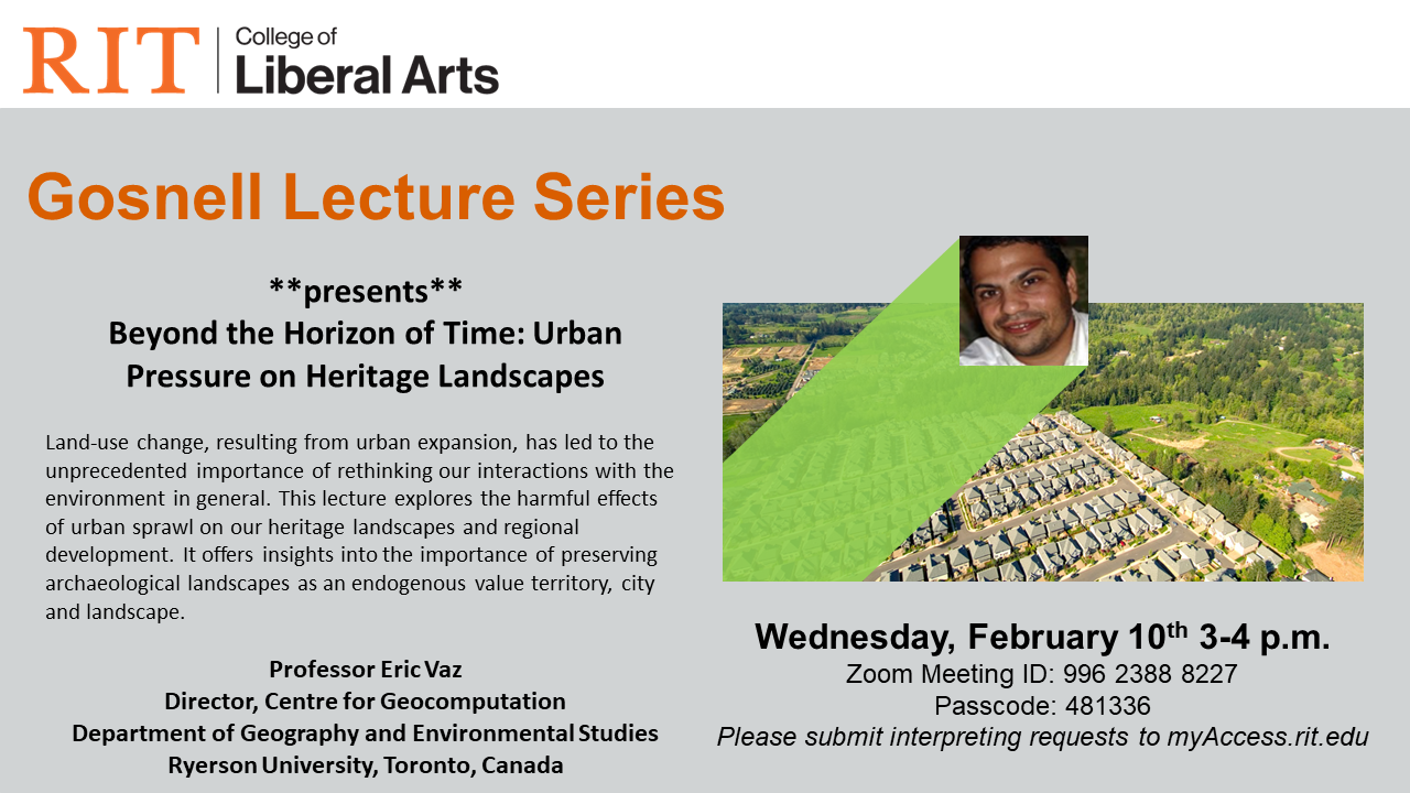 Gosnell Lecture Series - Vaz Flyer