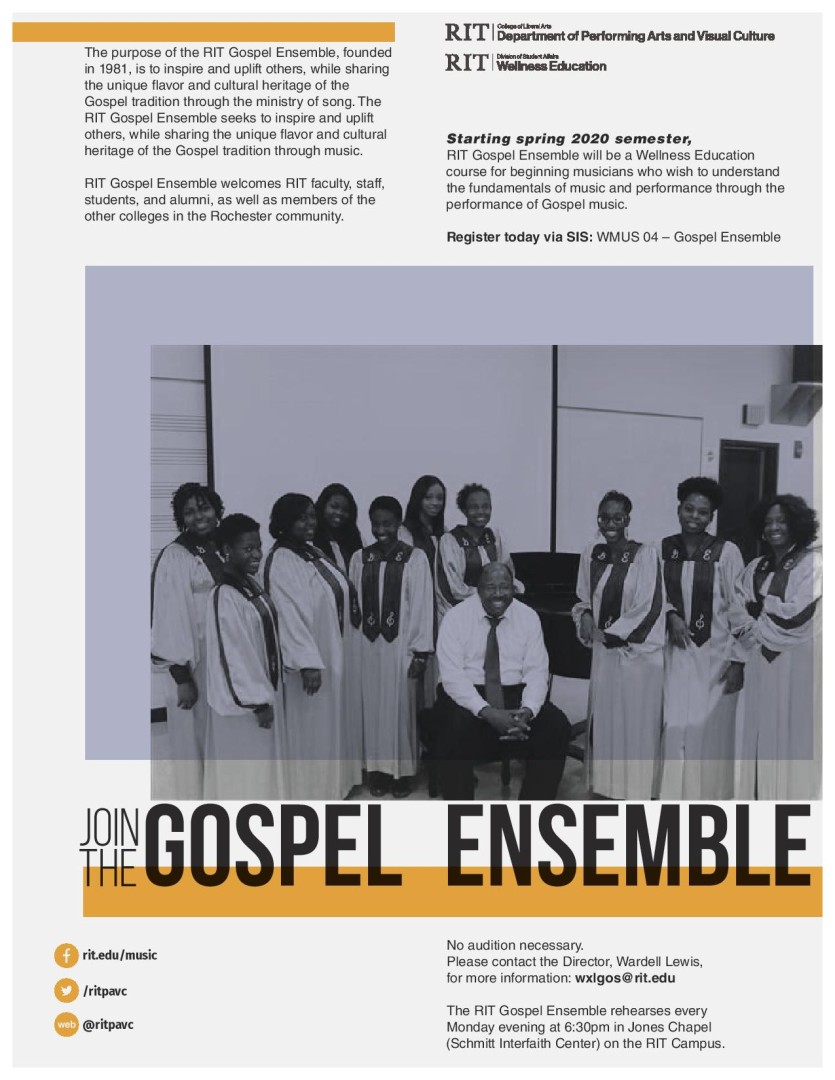 RIT Gospel Ensemble rehearsals