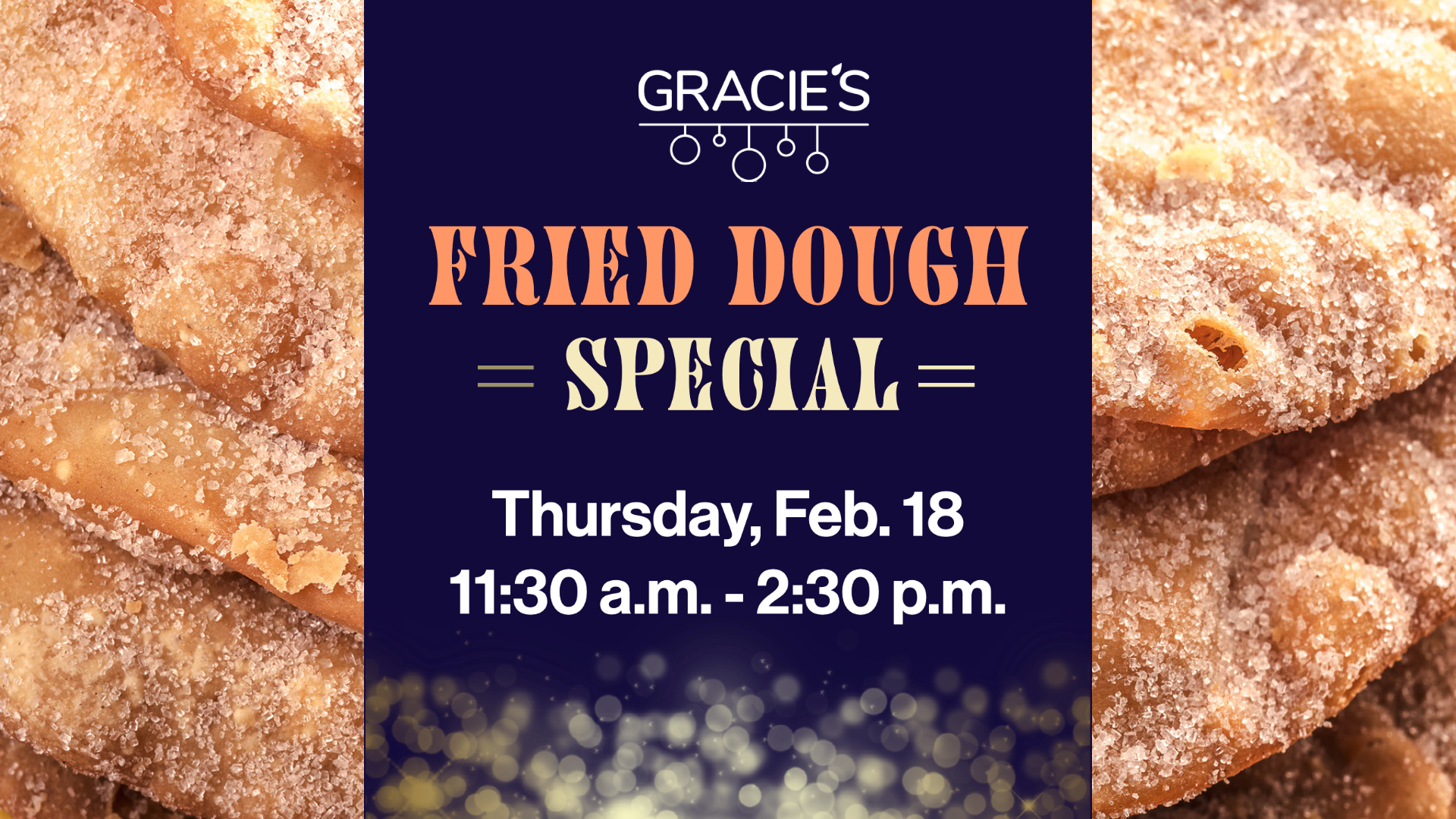 fried dough image with a blue banner over top and "fried dough special"
