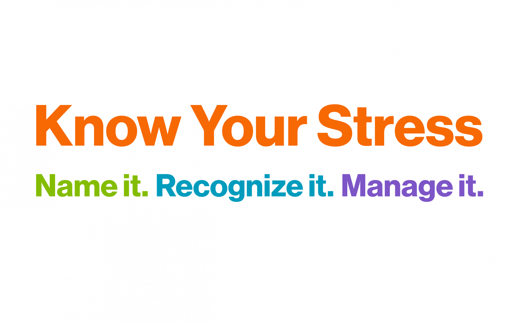 Know Your Stress