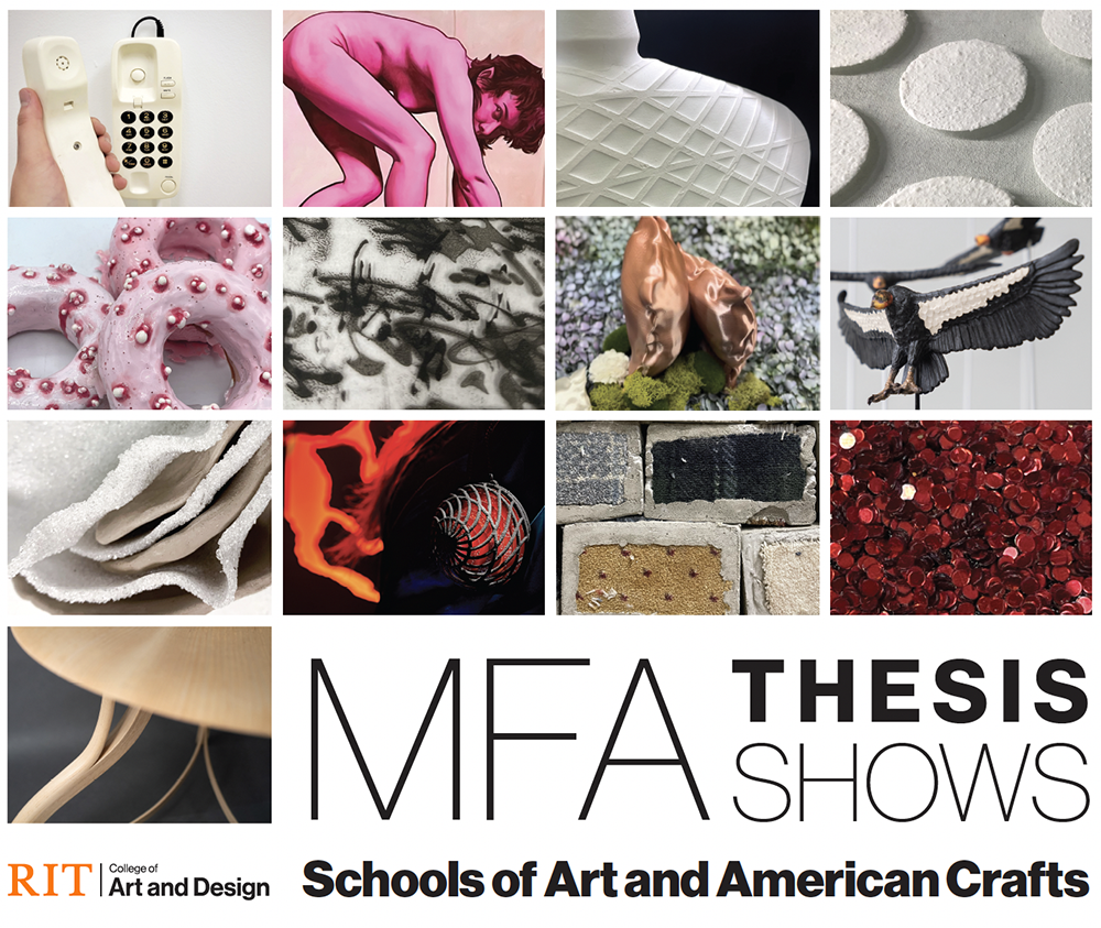 A grid of images by Schools of Art/American Crafts students.