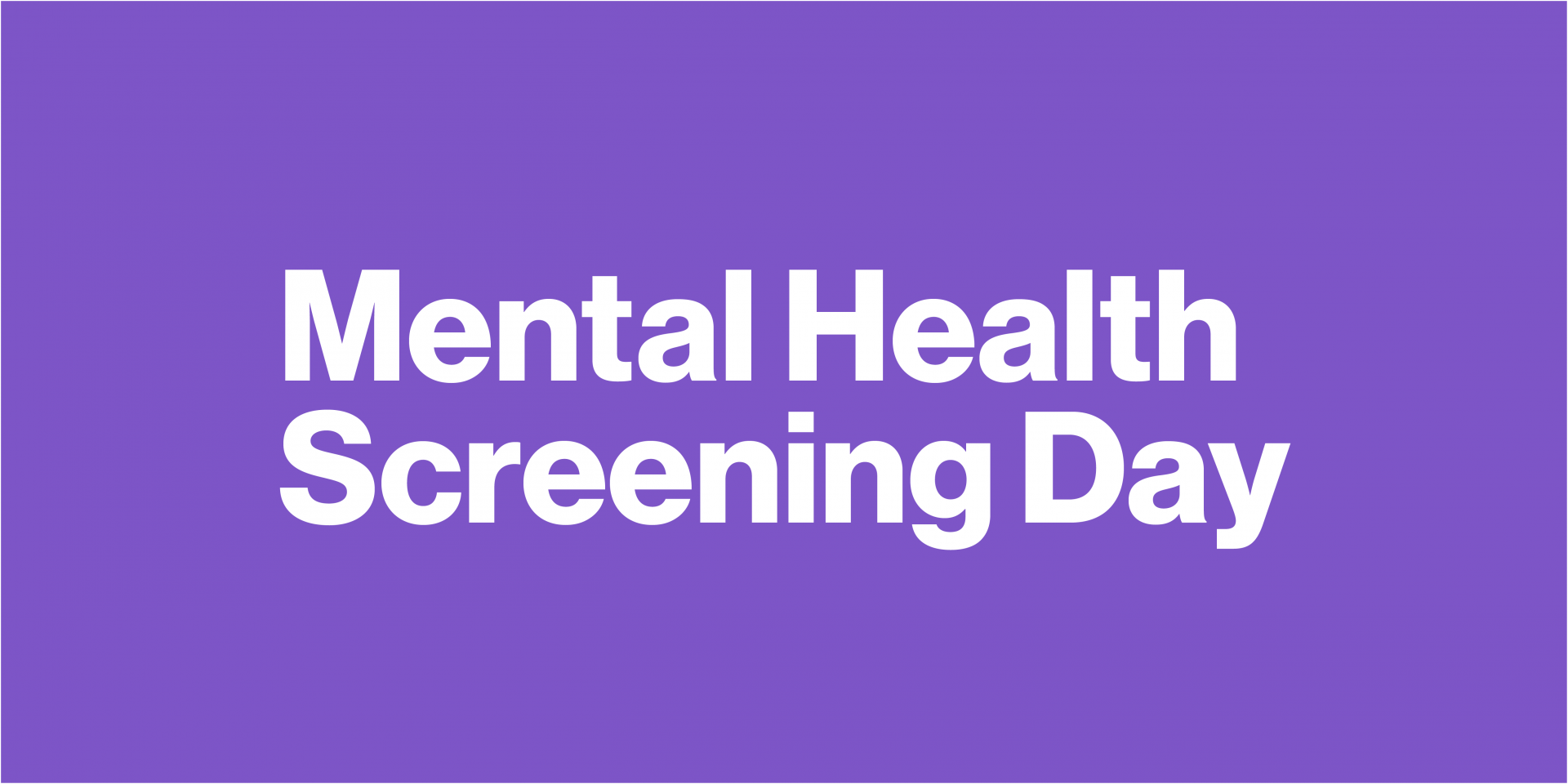 Mental Health Screening Day