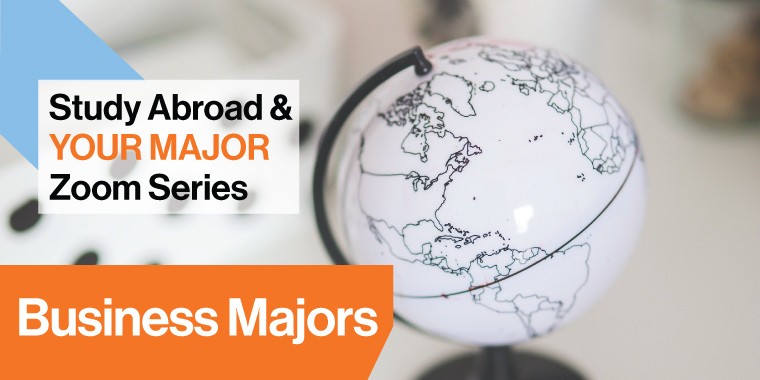 Globe graphic with words Study Abroad and Your Major