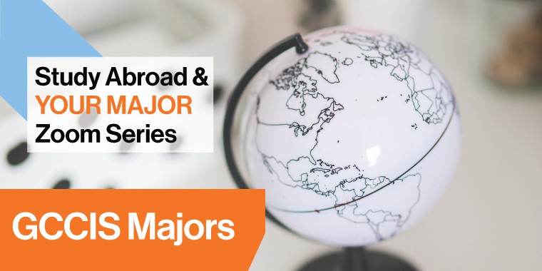 Globe graphic with words Study Abroad and Your Major