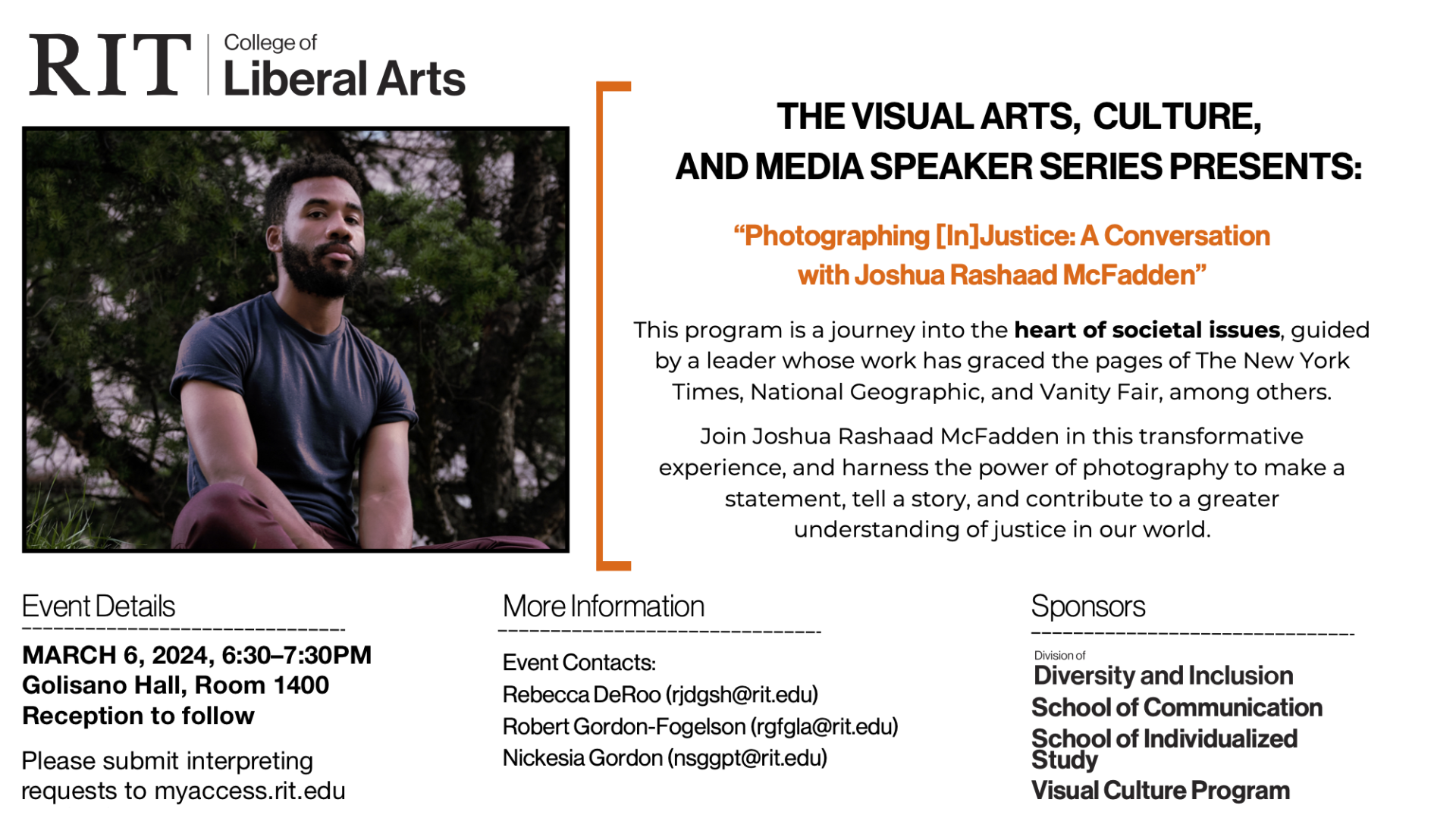 McFadden event poster