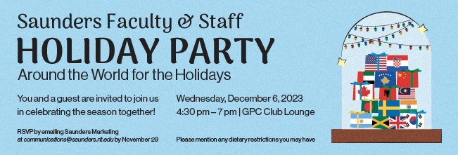 2023 Saunders Faculty and Staff Holiday Party