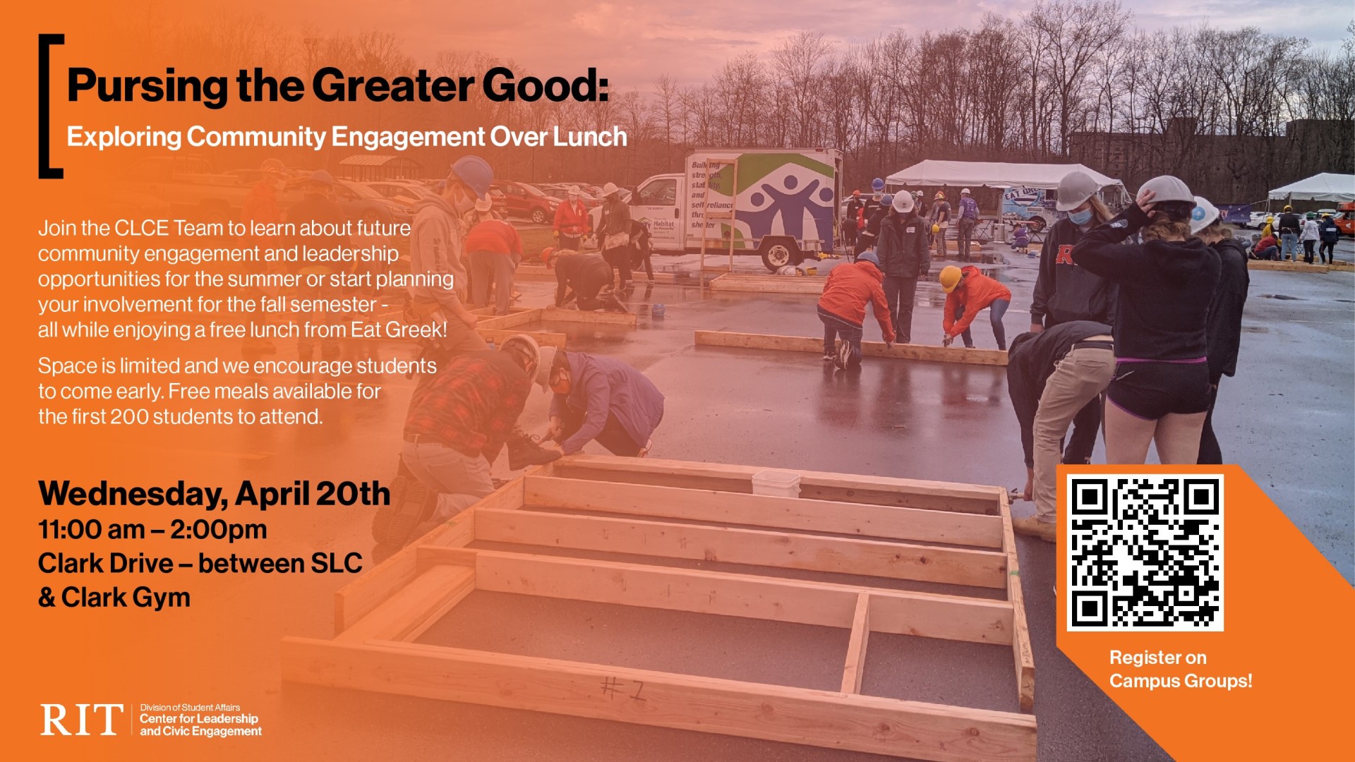 Pursing the Greater Good: Exploring Community Engagement Over Lunch