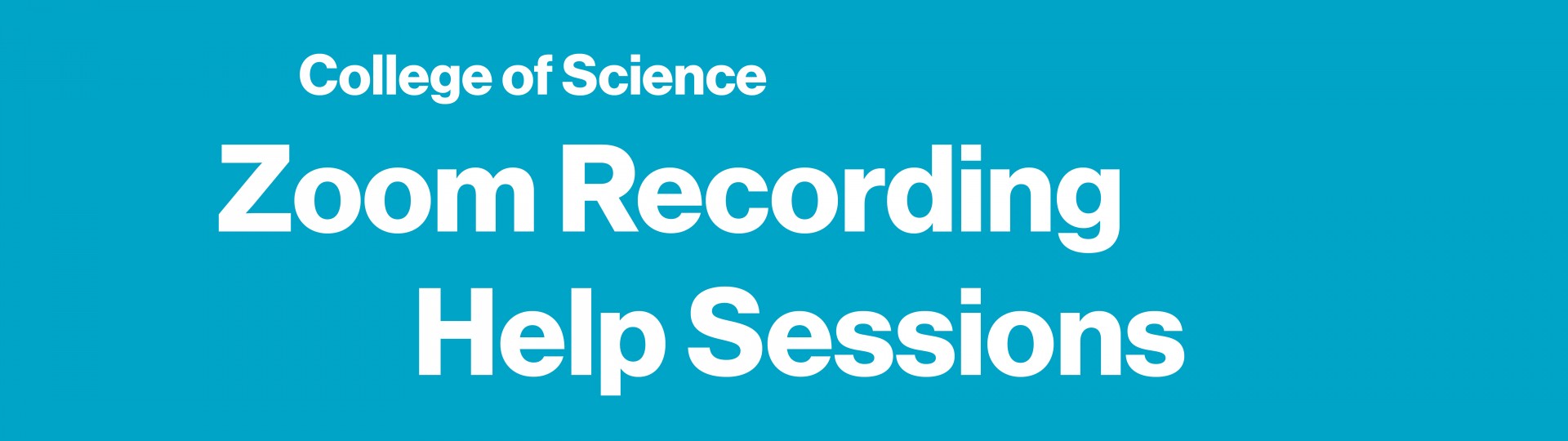 zoom recording help session cos