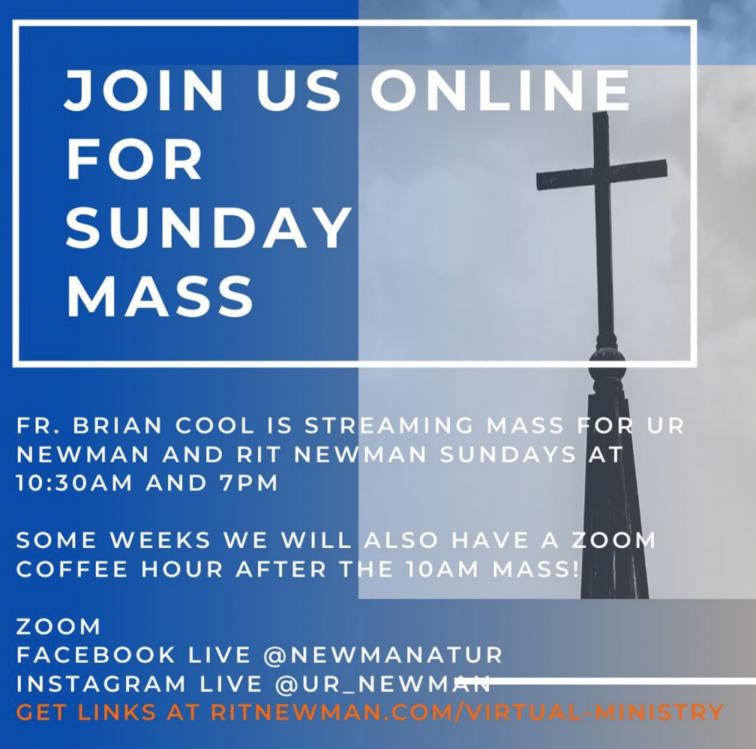 RIT Newman Sunday Mass Flyer 