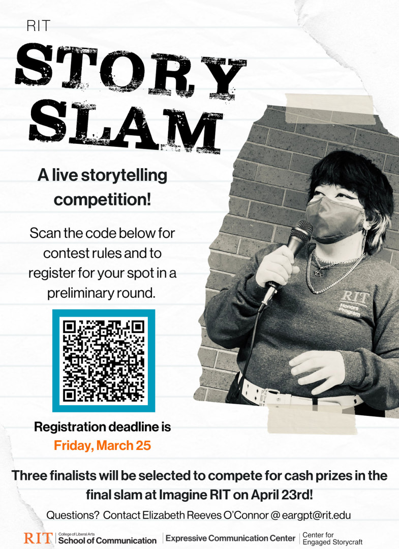 RIT Story Slam Registration for Preliminary Rounds