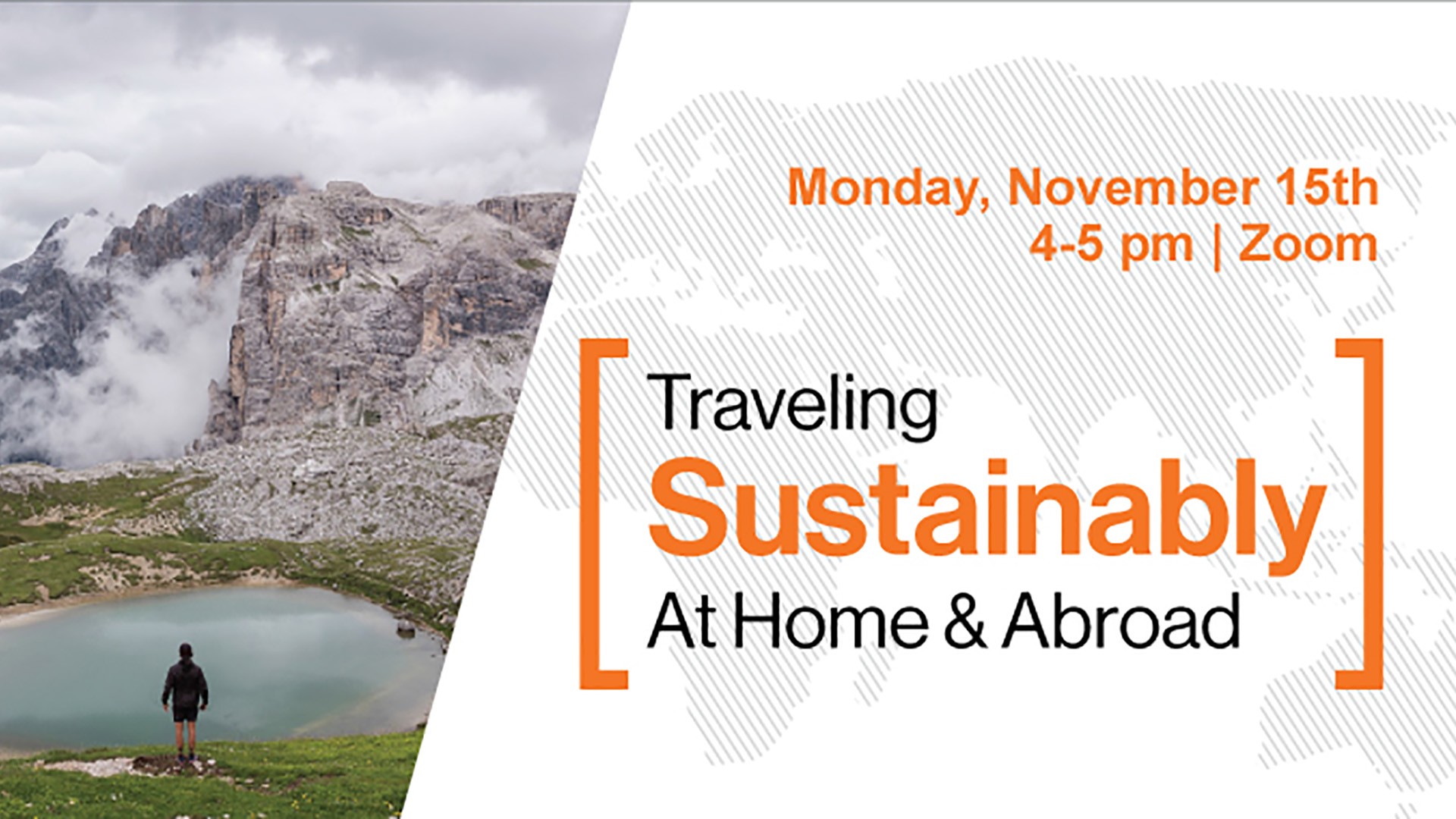 Student in mountains