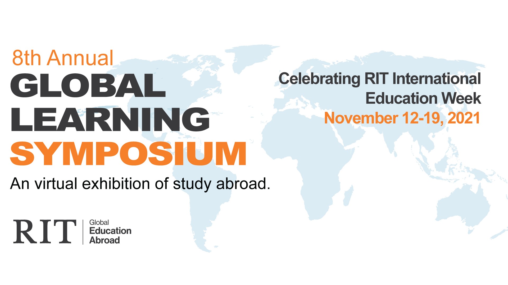 Global Learning Symposium and world map