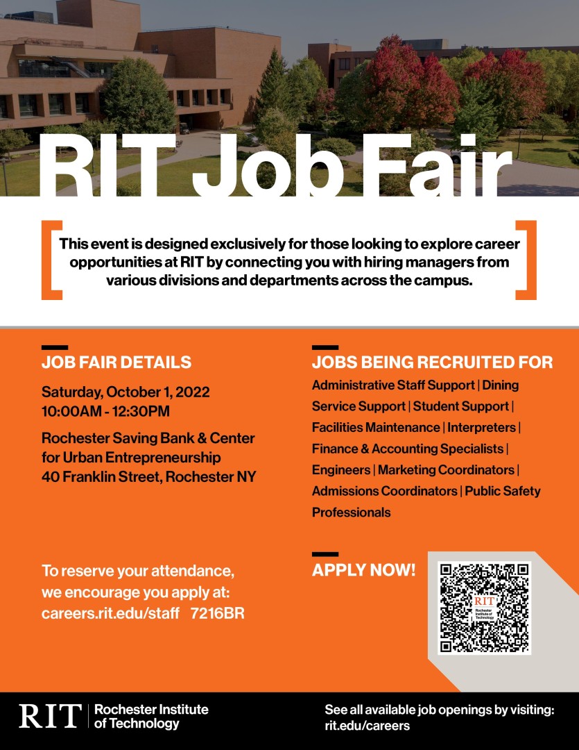 RIT Job Fair Flyer