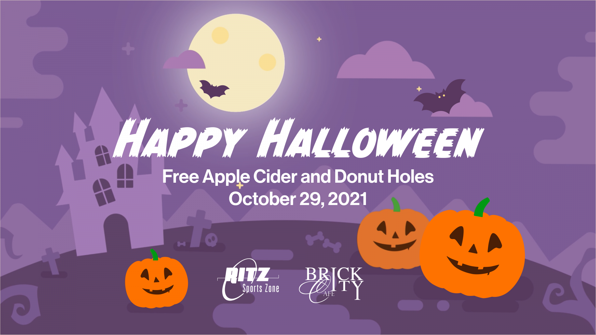 Happy Halloween at Bricky City Cafe and RITz Sports Zone