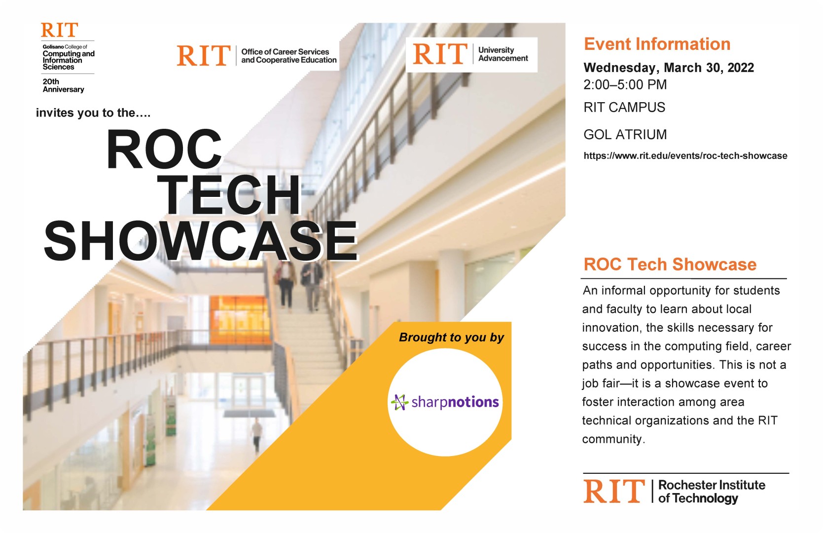 RIT ROC Tech Showcase Poster