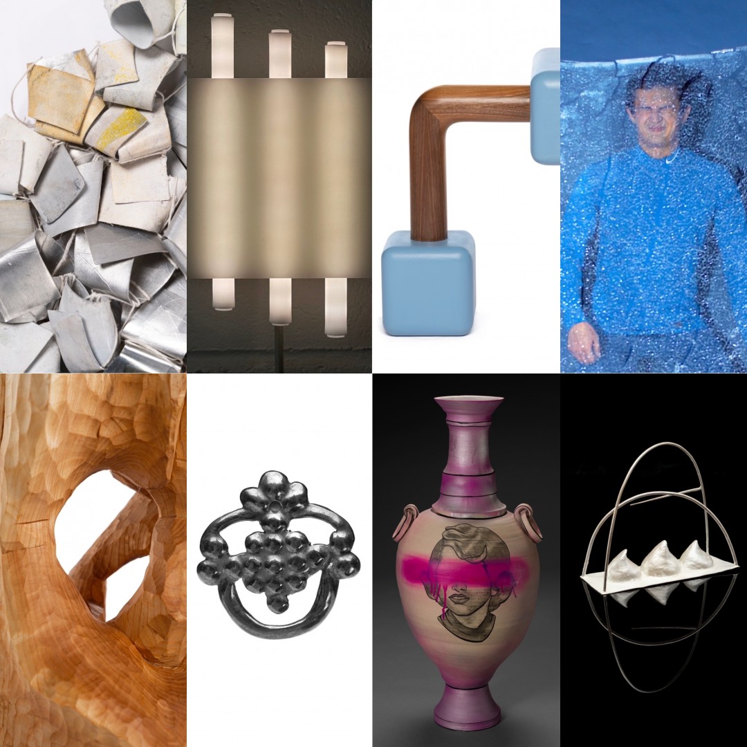 A grid of eight samples of student work. 