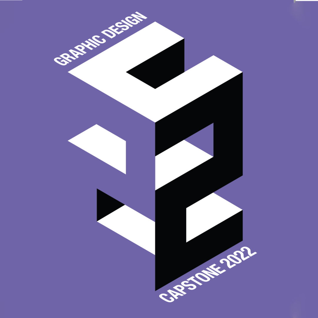 An abstract design with the numerals 22.