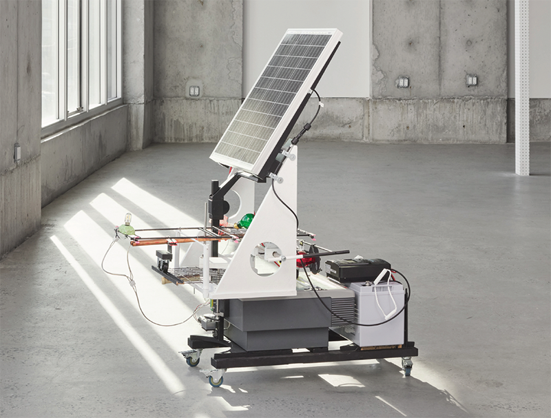 A solar device in a gallery space.