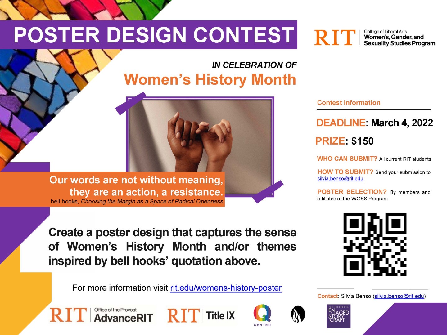 Women's History Month Poster Design Contest--deadline March 4