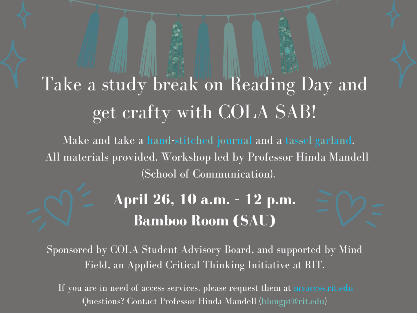 Reading Day Craft-Making Event