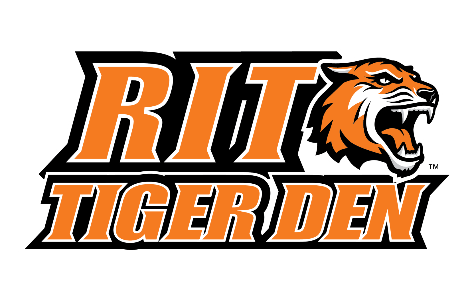RIT Tiger Den Logo with image of RIT Tiger
