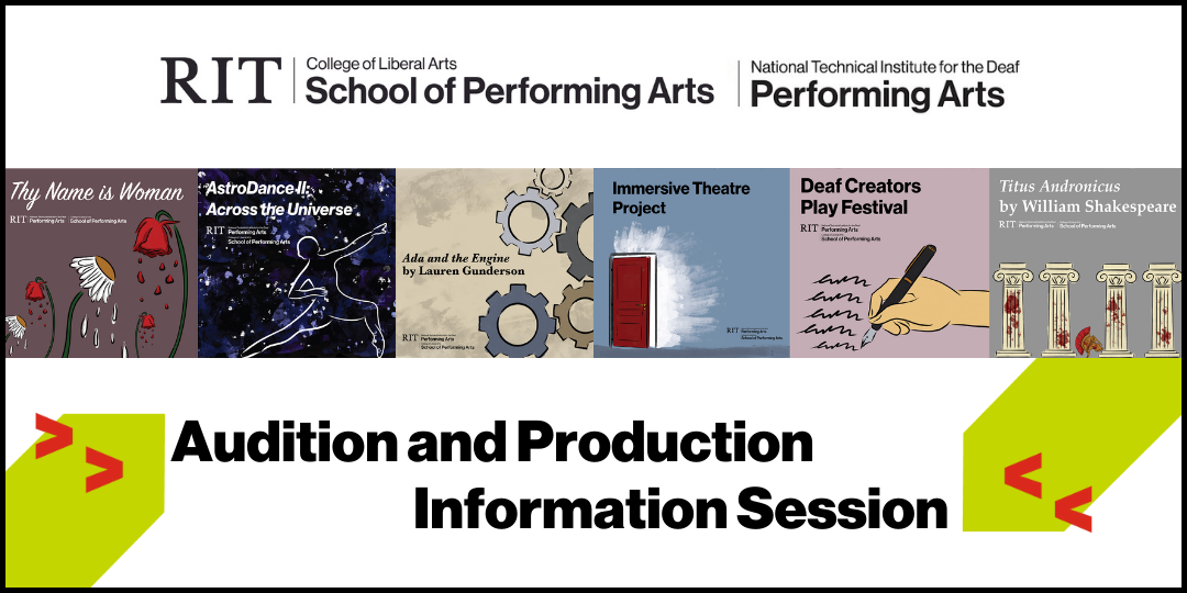 Audition and Production Information Session Poster 