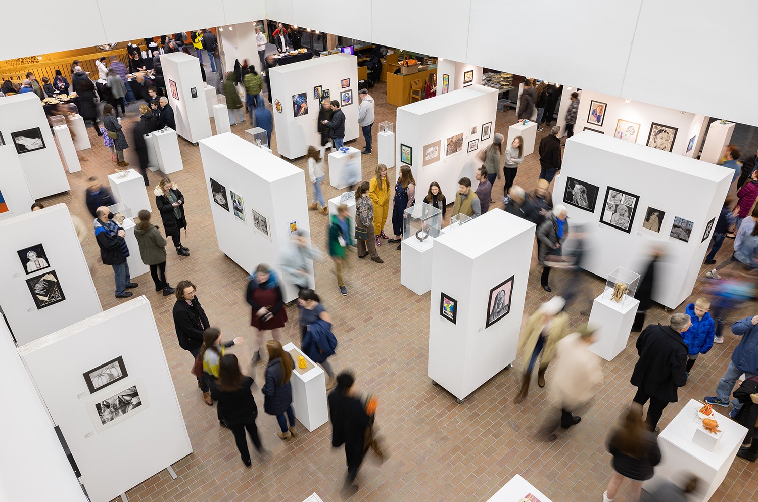 An overhead view of Bevier Galler.