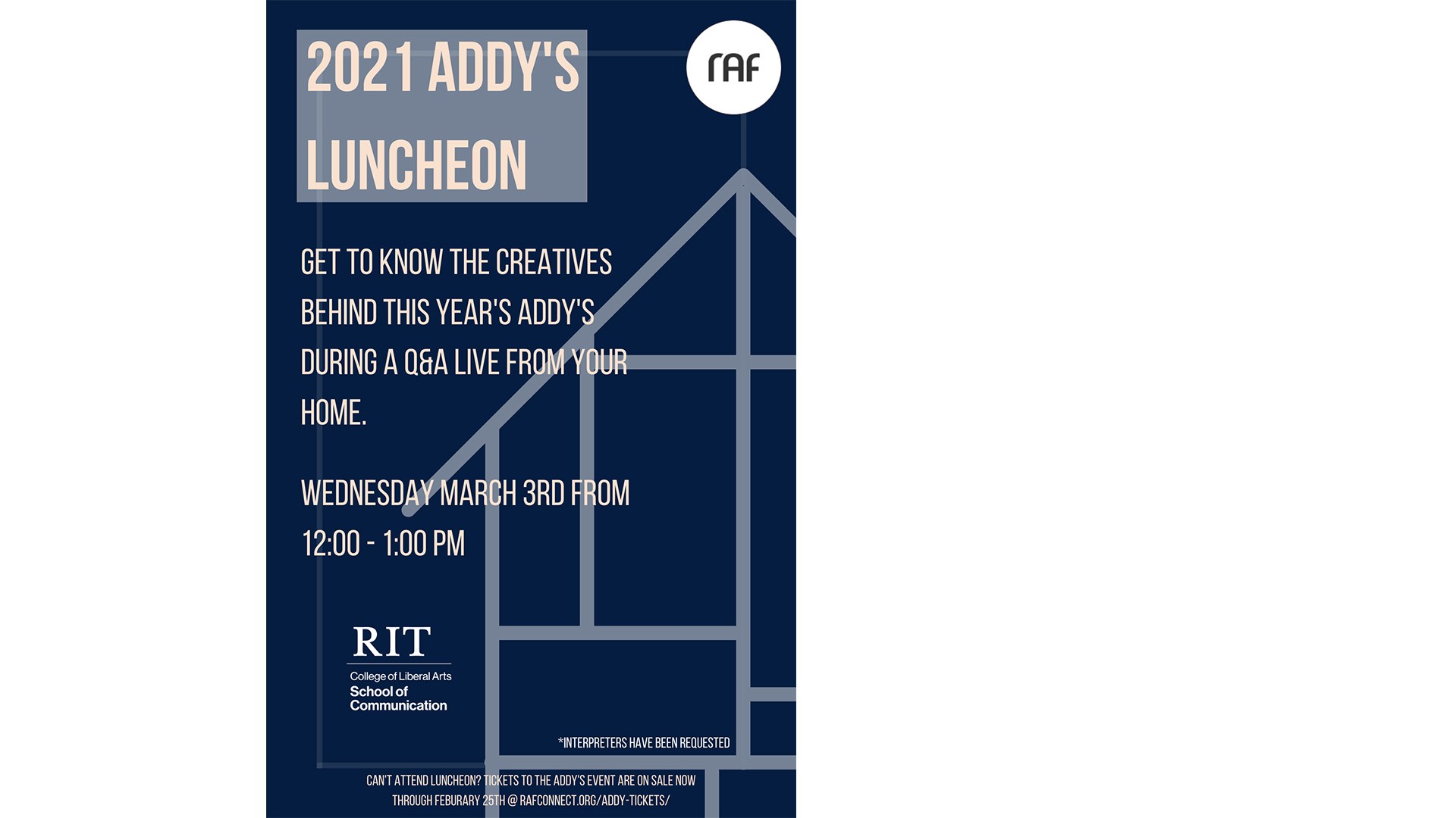 Event Poster for ADDY's Luncheon