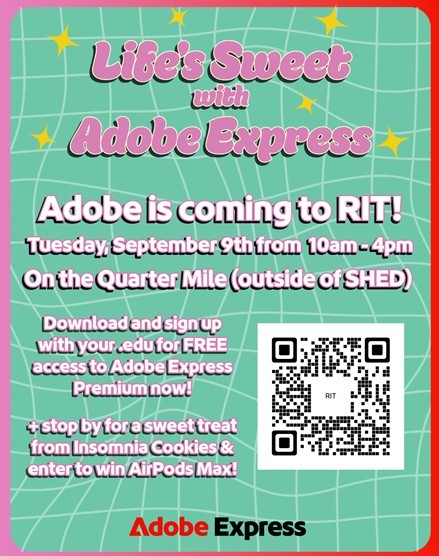 Color Photo with event info text