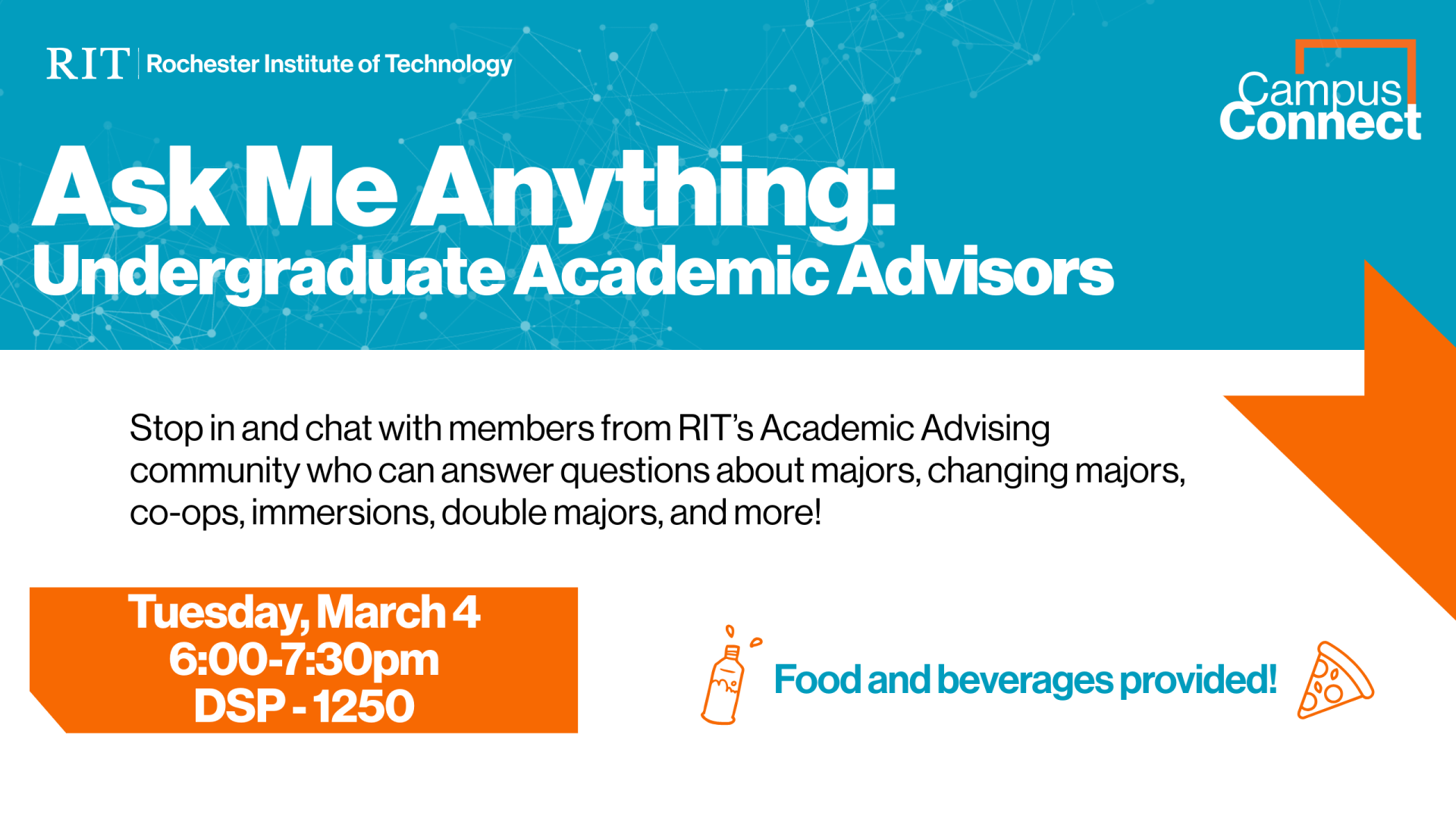 Advising Ask Me Anything Event graphic with details listed in the description