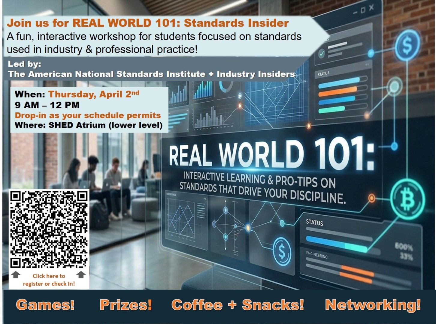 flyer with information on the event