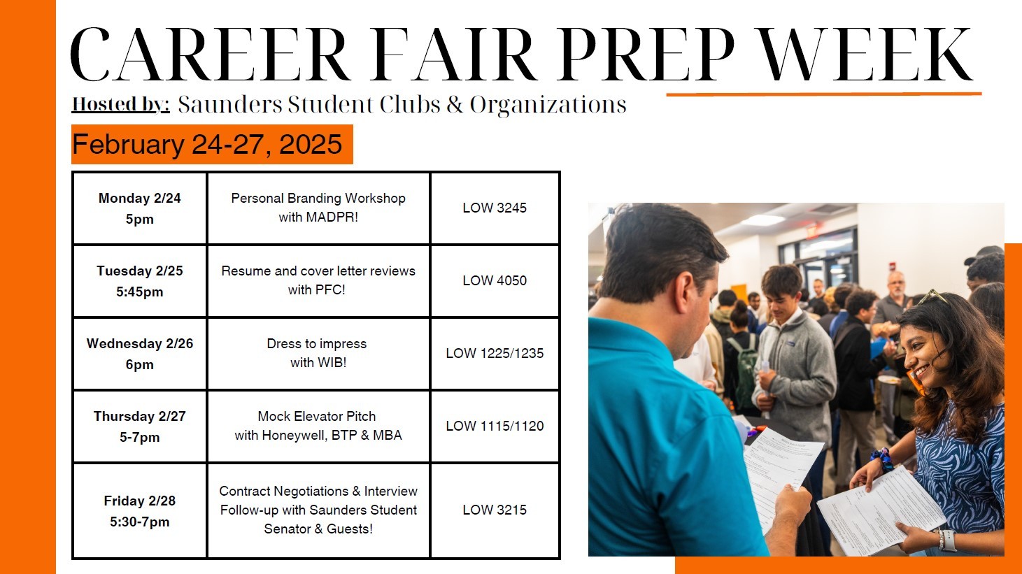 Saunders College of Business Career Fair Prep Week