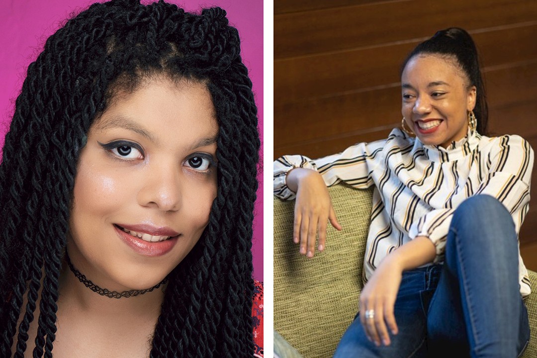 An image with split headshots: Joy Anderson on the left, Aria A. Dines on the right.