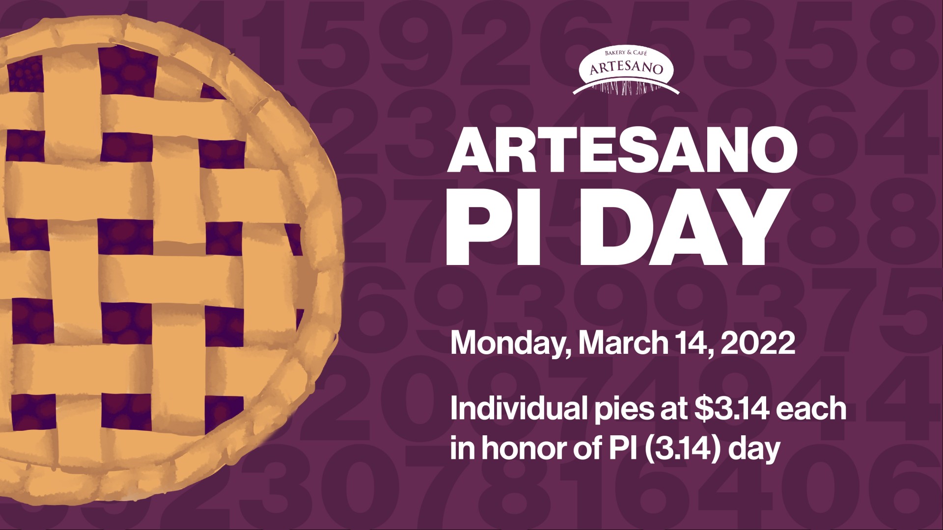Artesano Pi Day