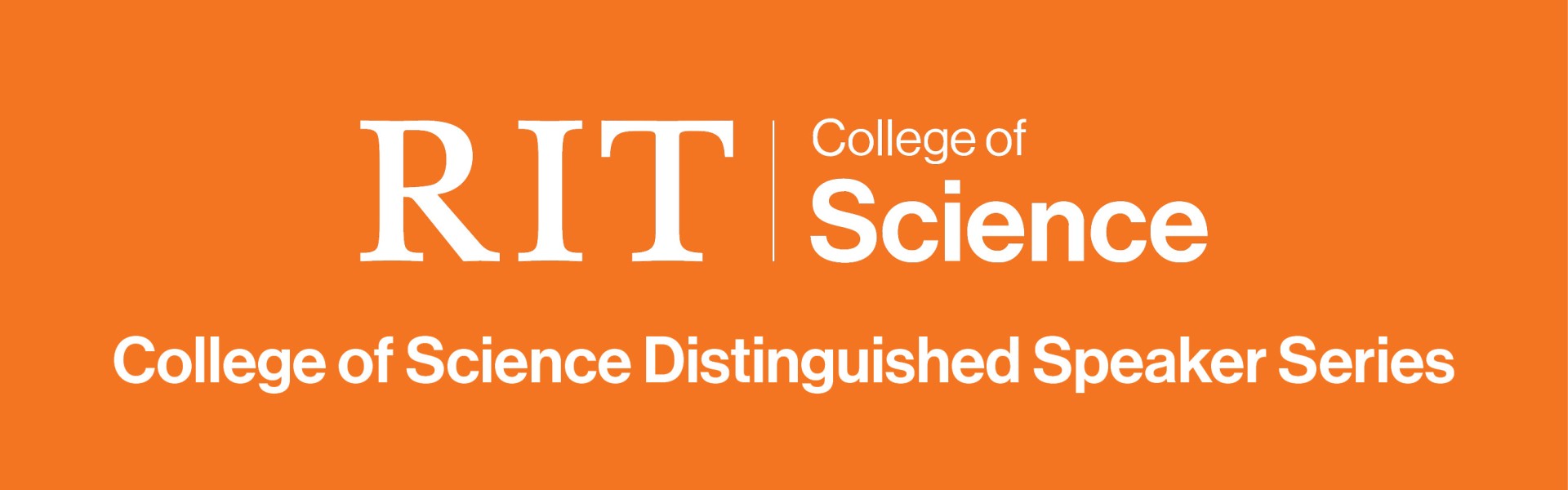 RIT college of science Distinguished Speaker Series