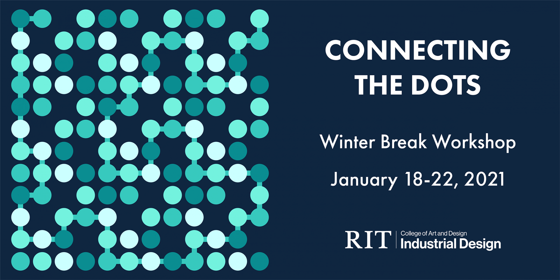 A promotional graphic titled "Connecting the Dots."