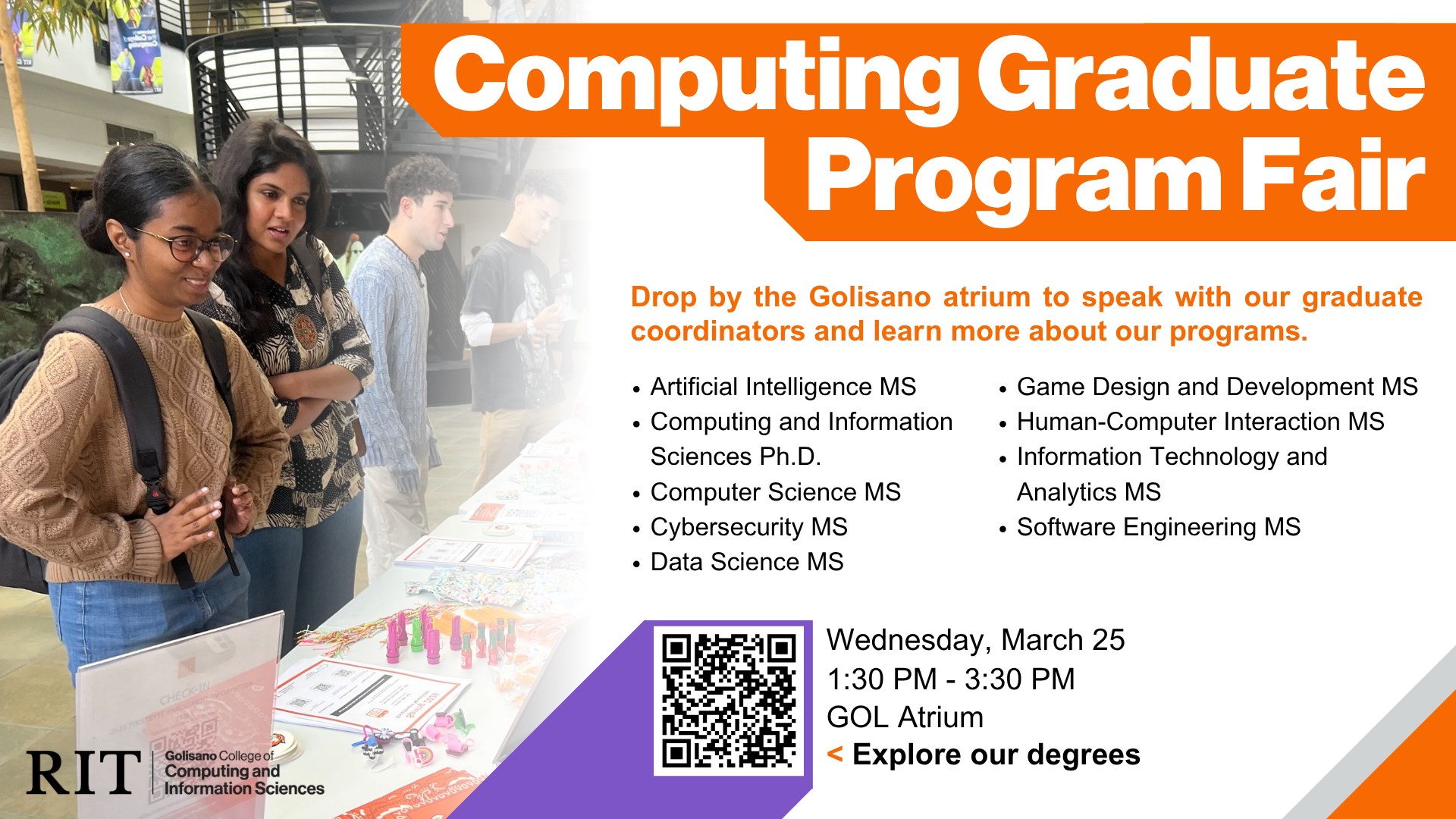 GCCIS Computing Graduate Program Fair