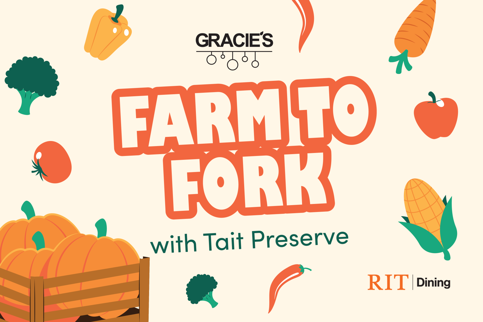 Gracie's Logo Farm to Fork Events 